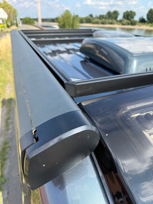 Dachträger - Dachgepäckträger Set für Fiat Ducato / Citroen Jumper / Peugeot Boxer mit vorhandender Thule Omnistor Markise – ab Bj. 2006