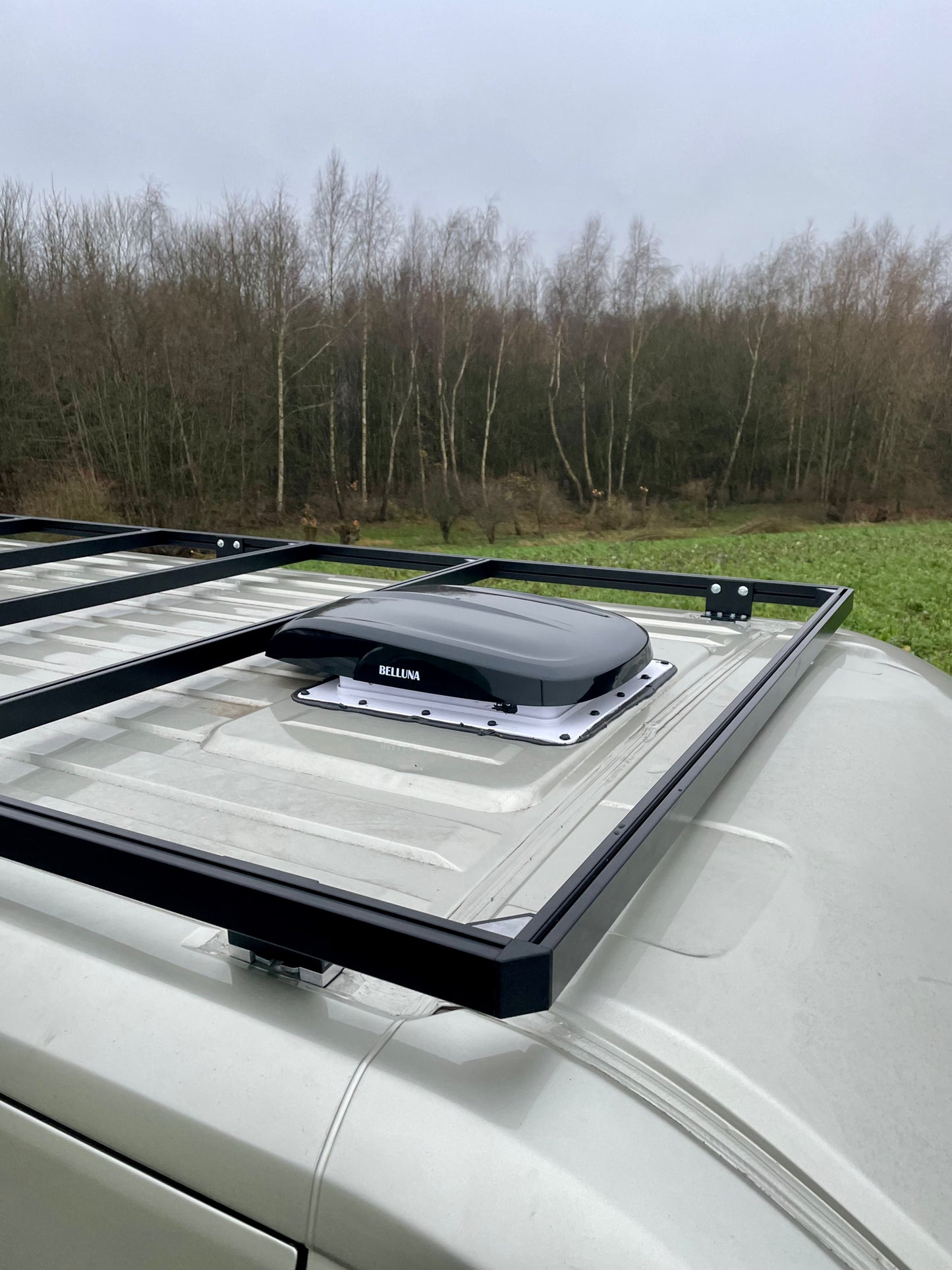 Fiat Ducato Citroen Jumper Peugeot Boxer Dachträger MyDachtraeger Draufsicht von rechts ohne Aufbau