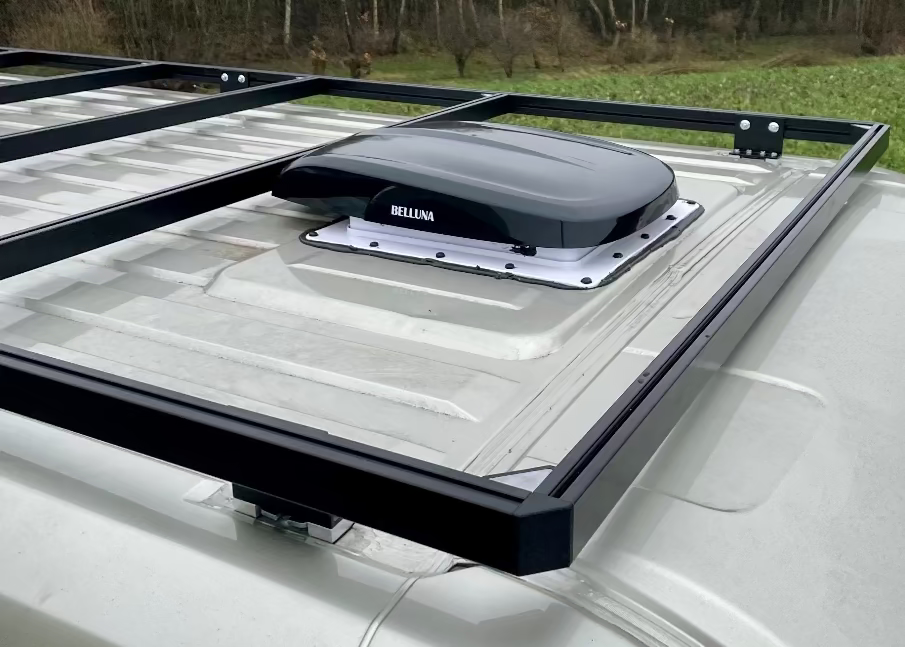Fiat Ducato Citroen Jumper Peugeot Boxer Dachträger MyDachtraeger Draufsicht von rechts ohne Aufbau
