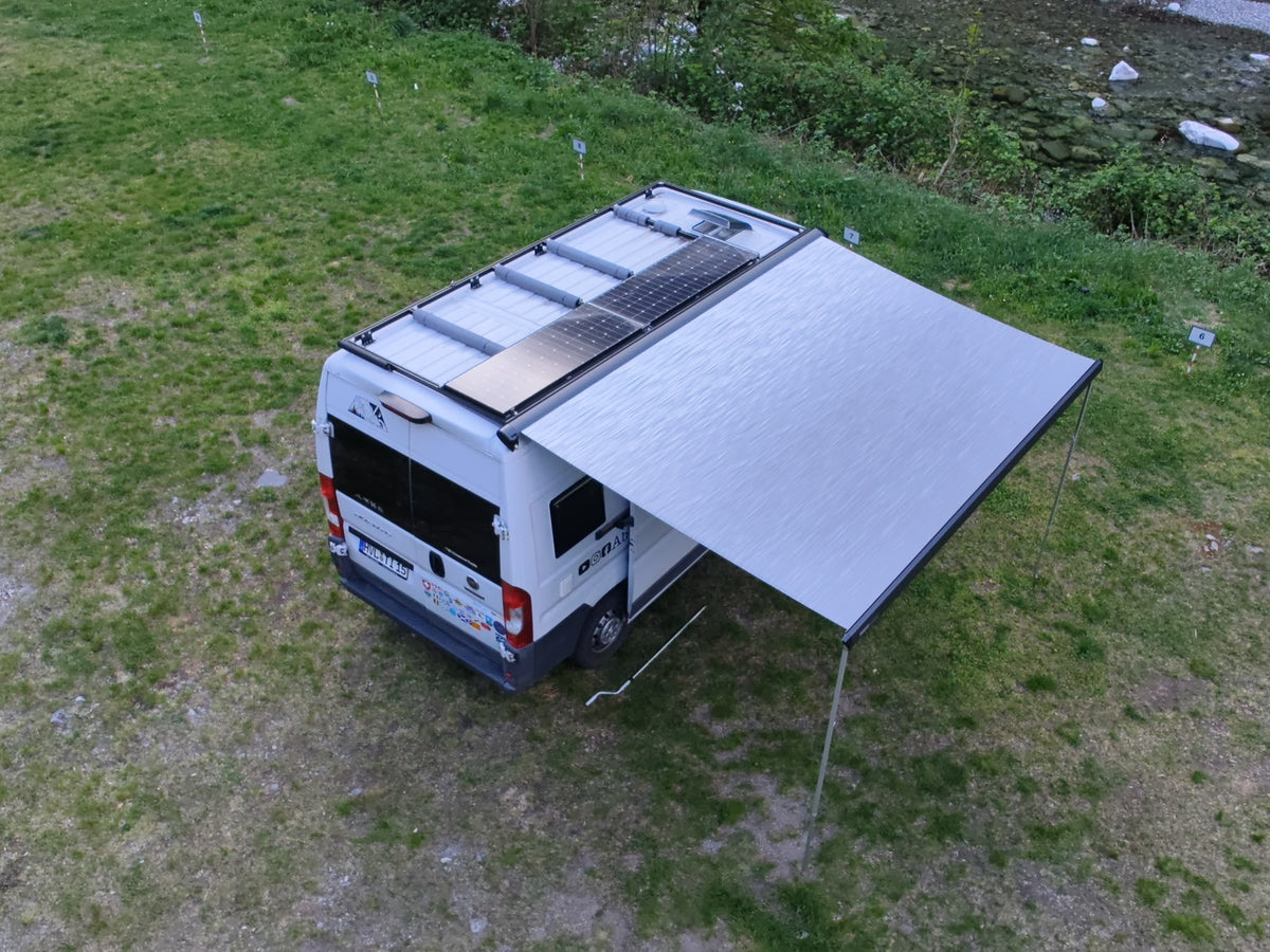 Dachträger - Fiat Ducato / Citroen Jumper / Peugeot Boxer ab Bj. 2006 / Movano (ab Bj. 2021) mit vorhandender Thule Omnistor Markise 6300